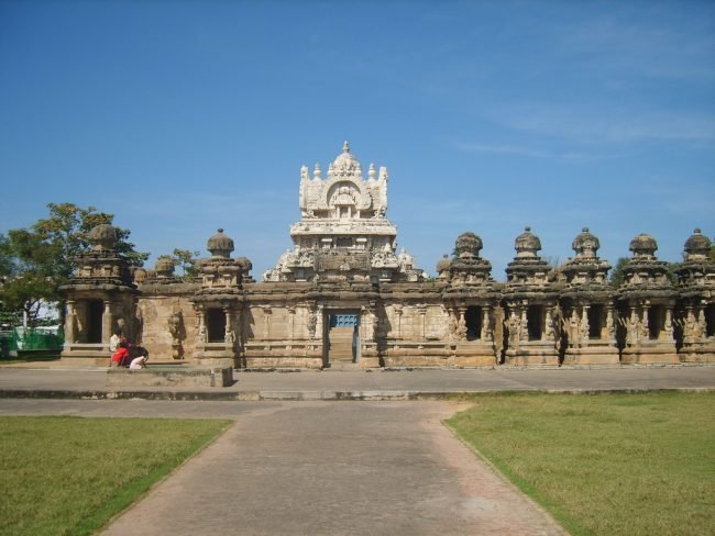 temple de kailasanathar à kanchipuram, tamil nadu, inde du sud