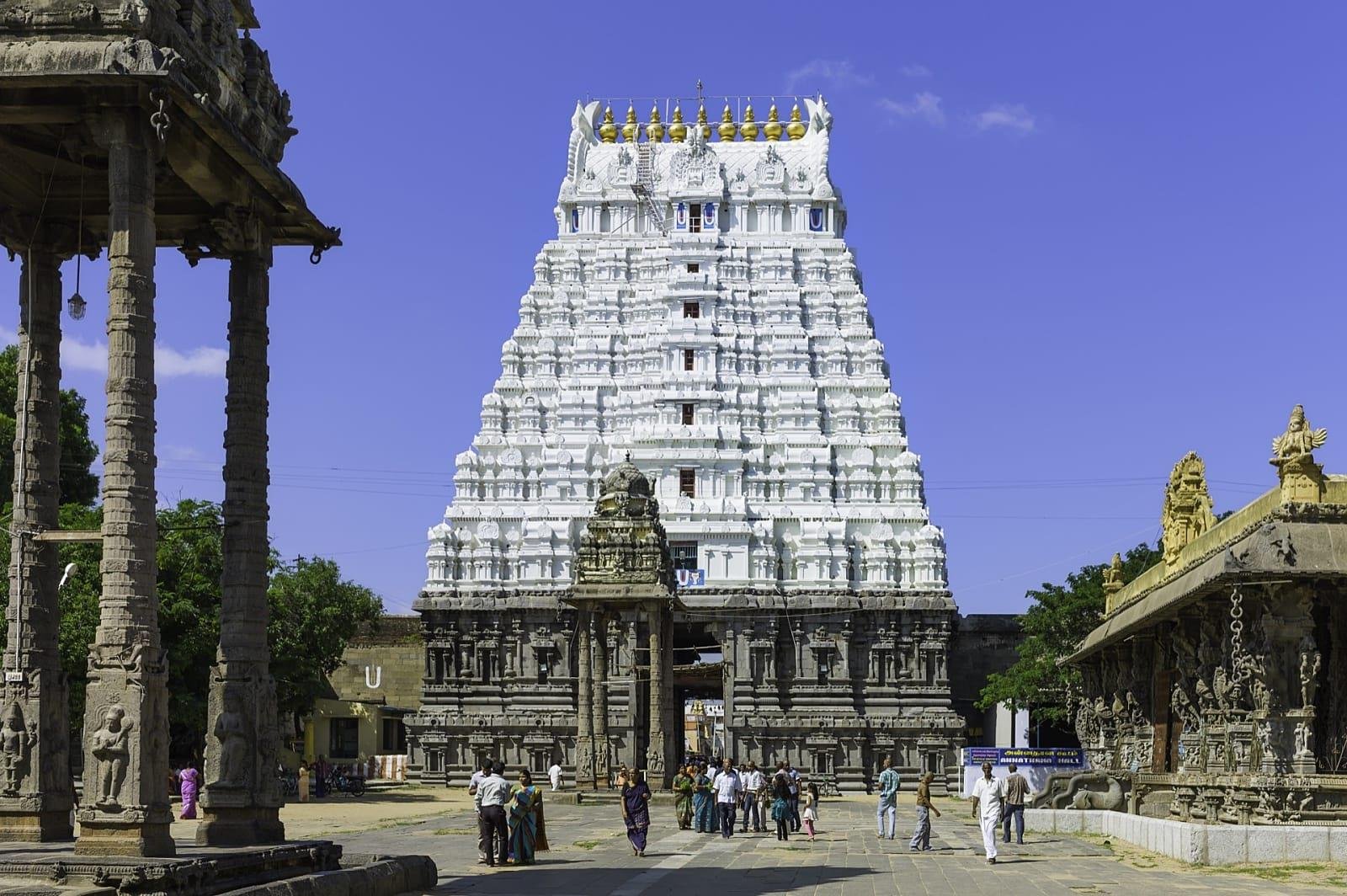 le temple de Kamakshi à Kanchipuram, tamil nadu, inde