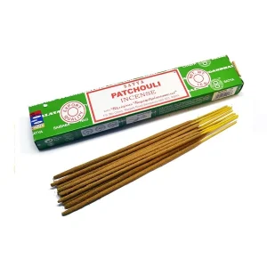 bâtonnets d'encens patchouli naturels, de la marque sathya sai baba