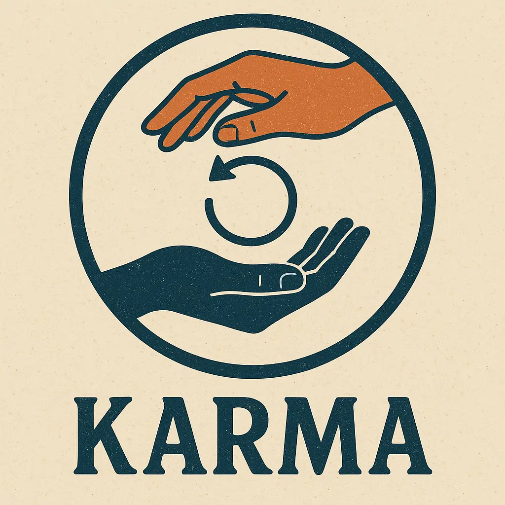 le karma, l'action ou le principe de cause à effet